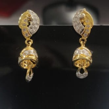 22 kt fancy earrings by Aaj Gold Palace