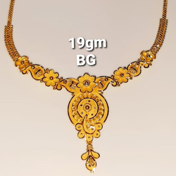 Fncy necklace sat 916 22kt by Aaj Gold Palace
