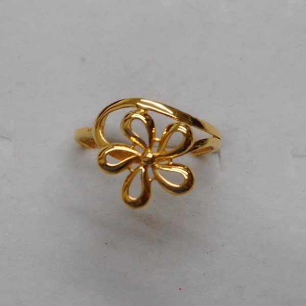 22 kt gold casting fancy couple rings