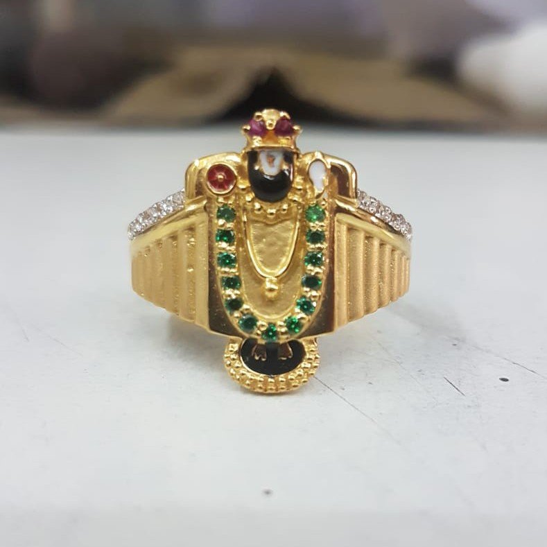 14KT Natural Diamond Gold Krishna Figure Shape Wedding Certified Ring  Jewelry | eBay