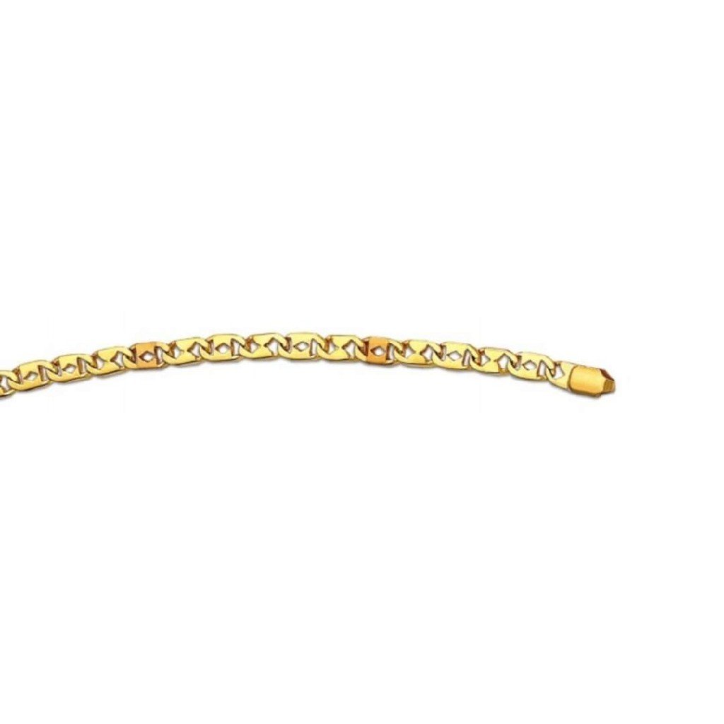 22 kt gold biscuit chain