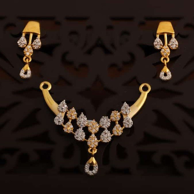 m.s diamond casting pendant set